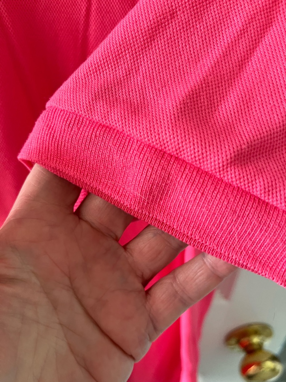 Lacoste Men's Hot Pink Polo Shirt with Croc Logo European 7 - Picture 4 of 10